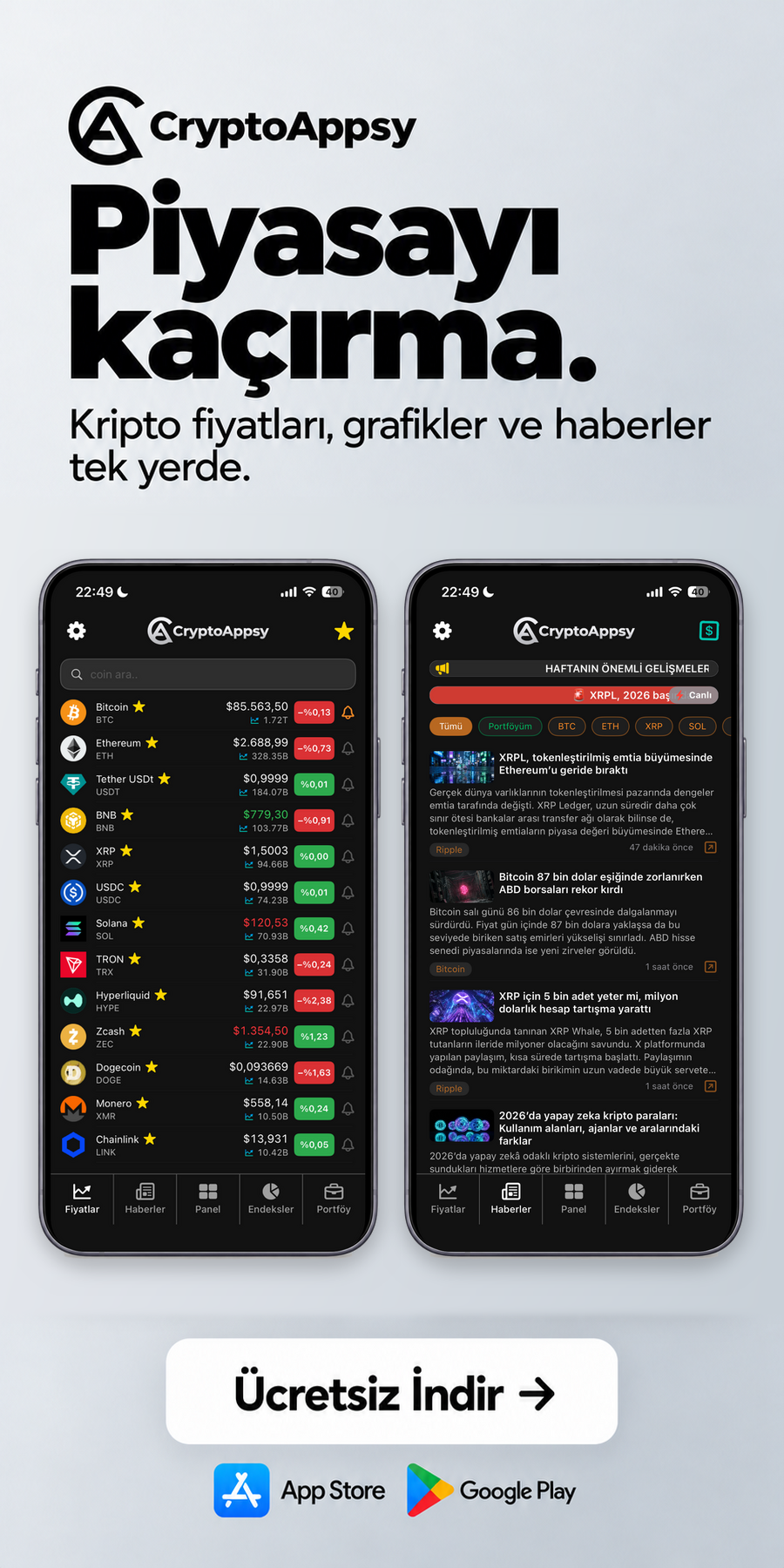 CryptoAppsy uygulamasını keşfet
